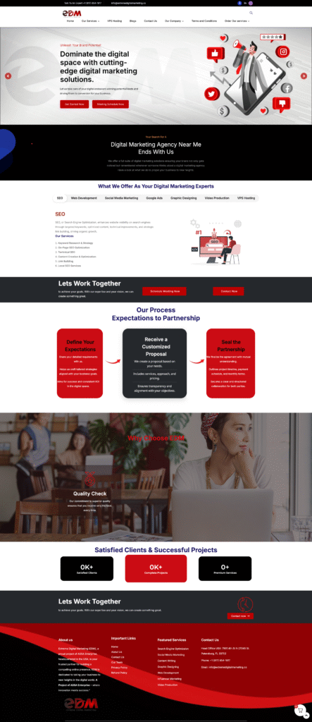 Extreme Digital Marketing — Agency Website